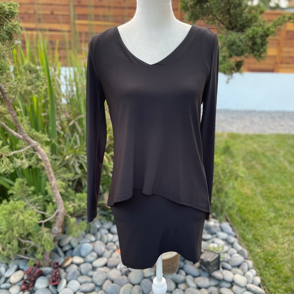 White House Black Market sexy black mini dress XS